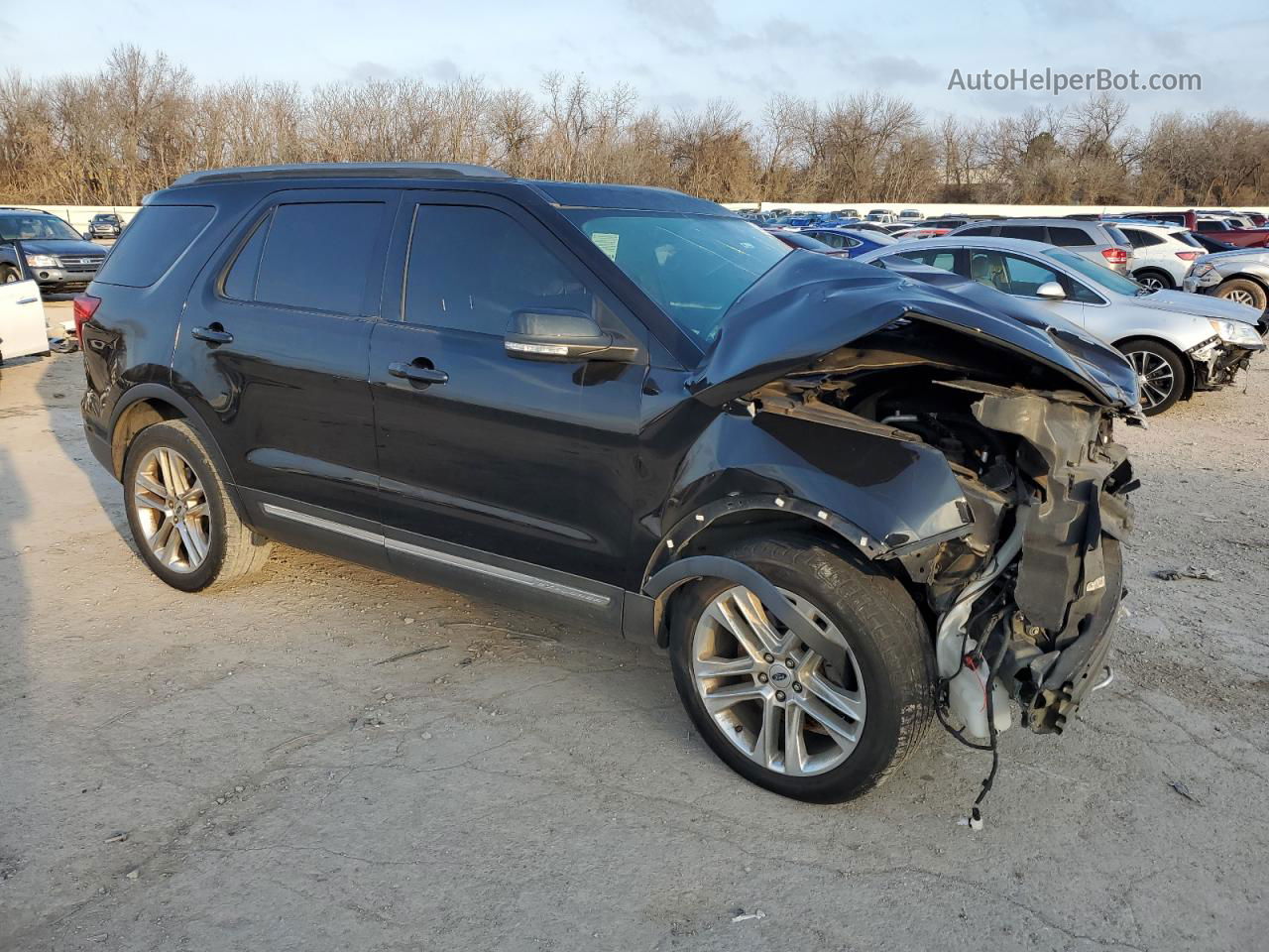 2017 Ford Explorer Xlt Black vin: 1FM5K7D89HGC89161