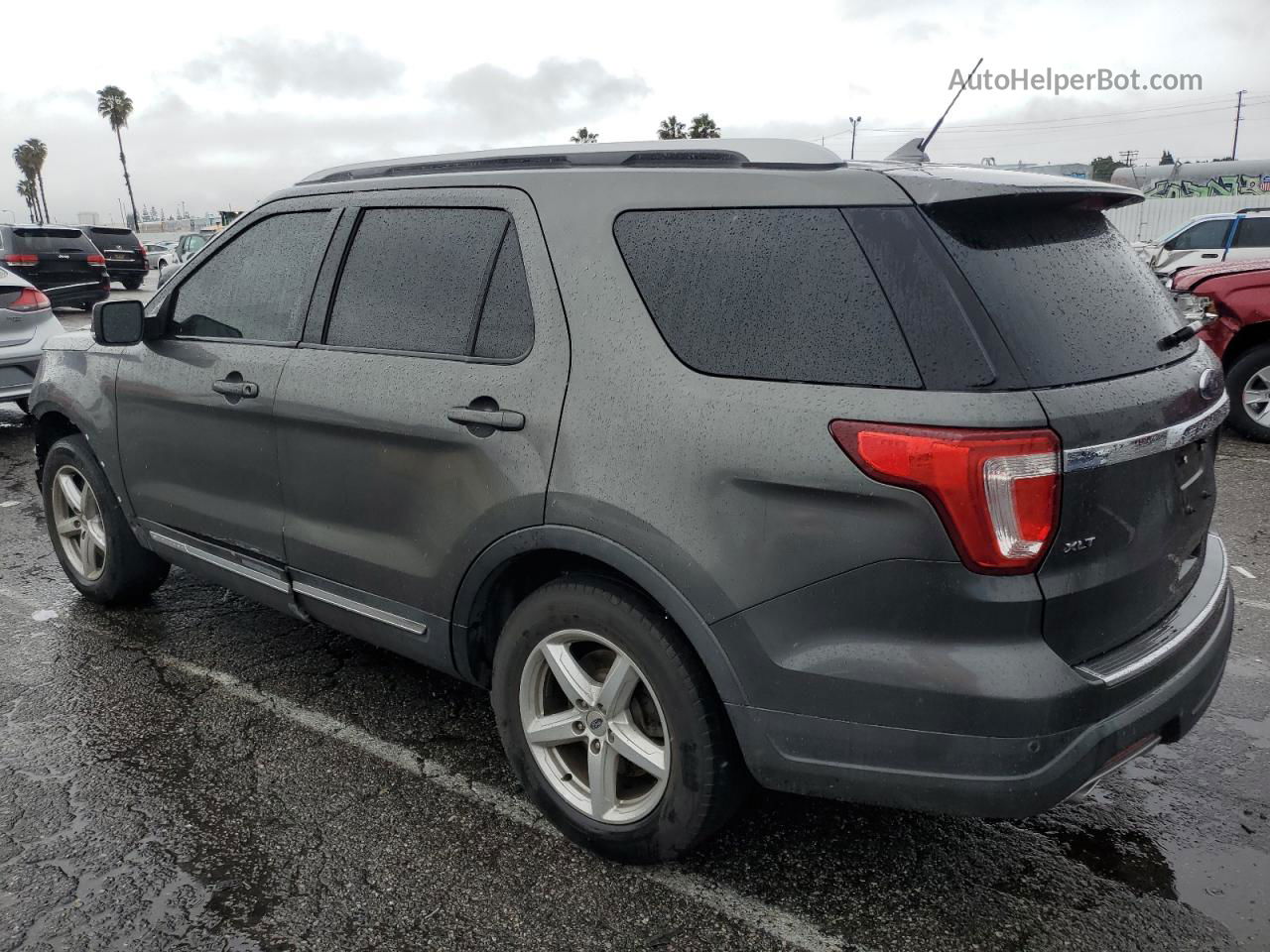 2018 Ford Explorer Xlt Gray vin: 1FM5K7D89JGA44544