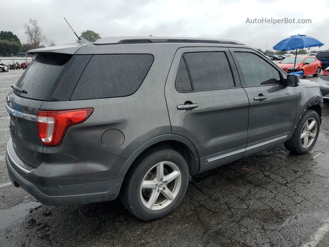 2018 Ford Explorer Xlt Серый vin: 1FM5K7D89JGA44544