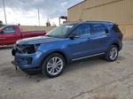 2018 Ford Explorer Xlt Blue vin: 1FM5K7D89JGA63806