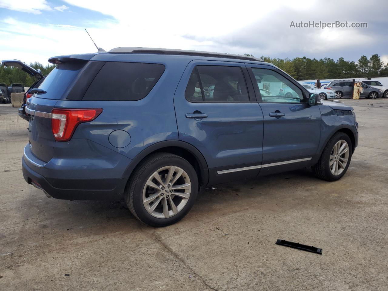 2018 Ford Explorer Xlt Blue vin: 1FM5K7D89JGA63806