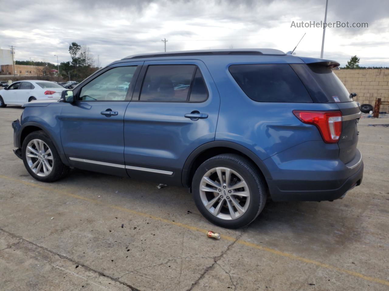 2018 Ford Explorer Xlt Blue vin: 1FM5K7D89JGA63806