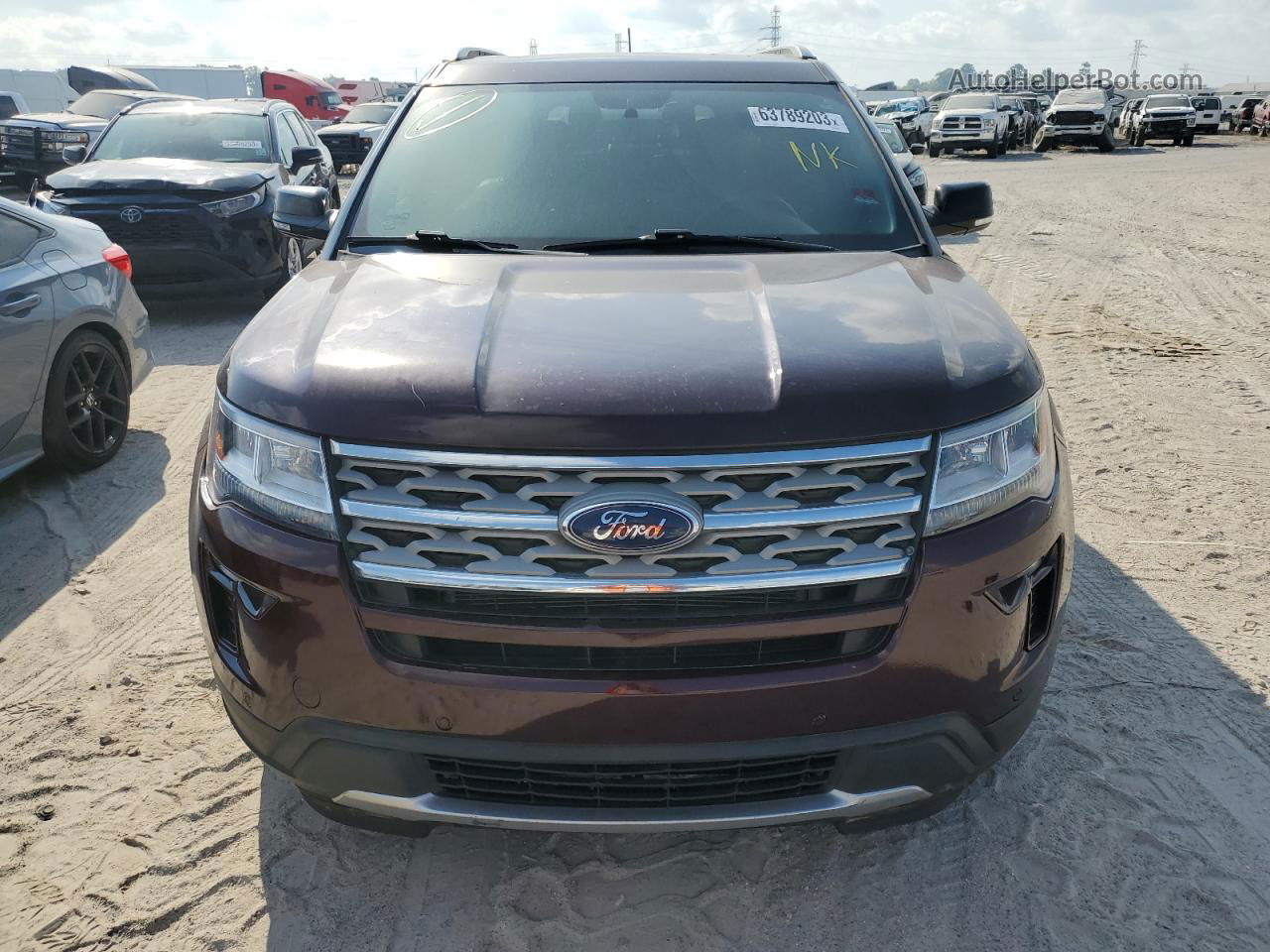 2018 Ford Explorer Xlt Коричневый vin: 1FM5K7D89JGB42294