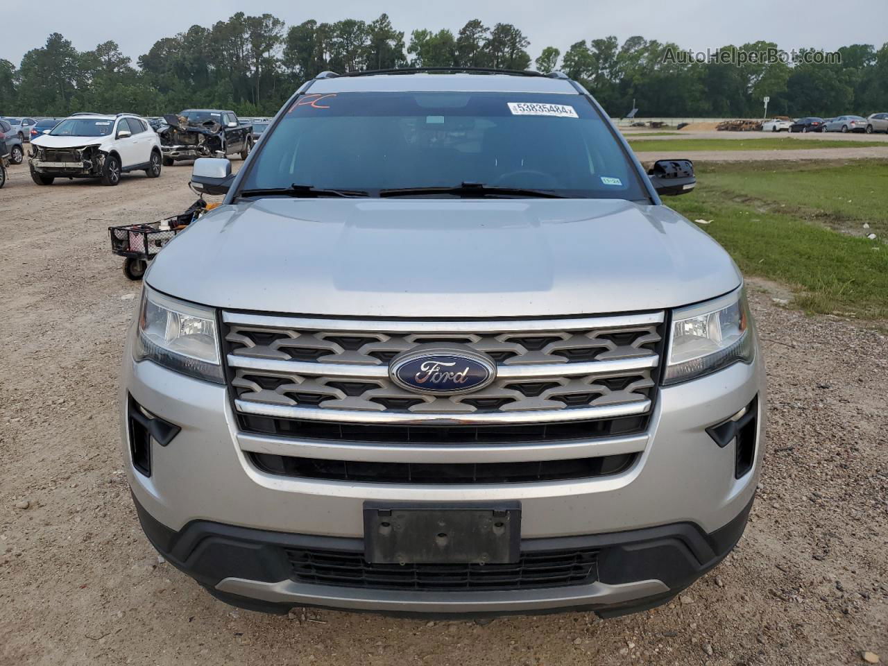 2018 Ford Explorer Xlt Silver vin: 1FM5K7D89JGB42375