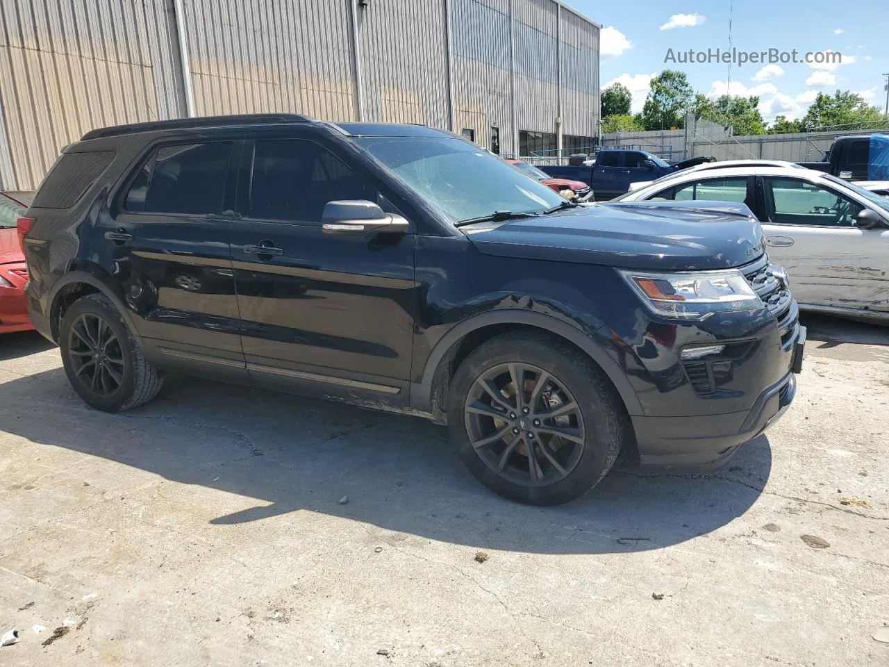 2018 Ford Explorer Xlt Black vin: 1FM5K7D89JGB76574