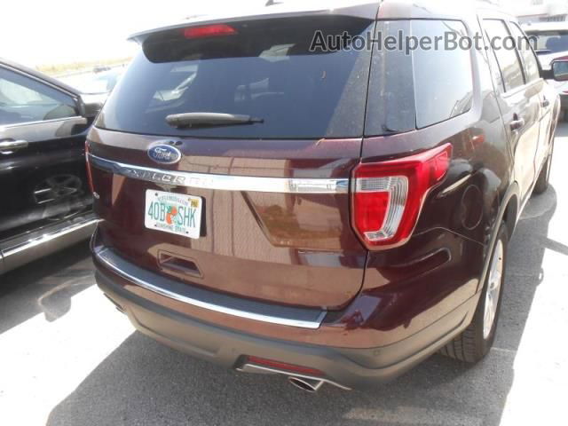 2018 Ford Explorer Xlt Red vin: 1FM5K7D89JGC83656