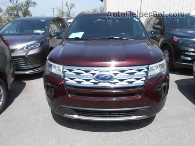 2018 Ford Explorer Xlt Red vin: 1FM5K7D89JGC83656