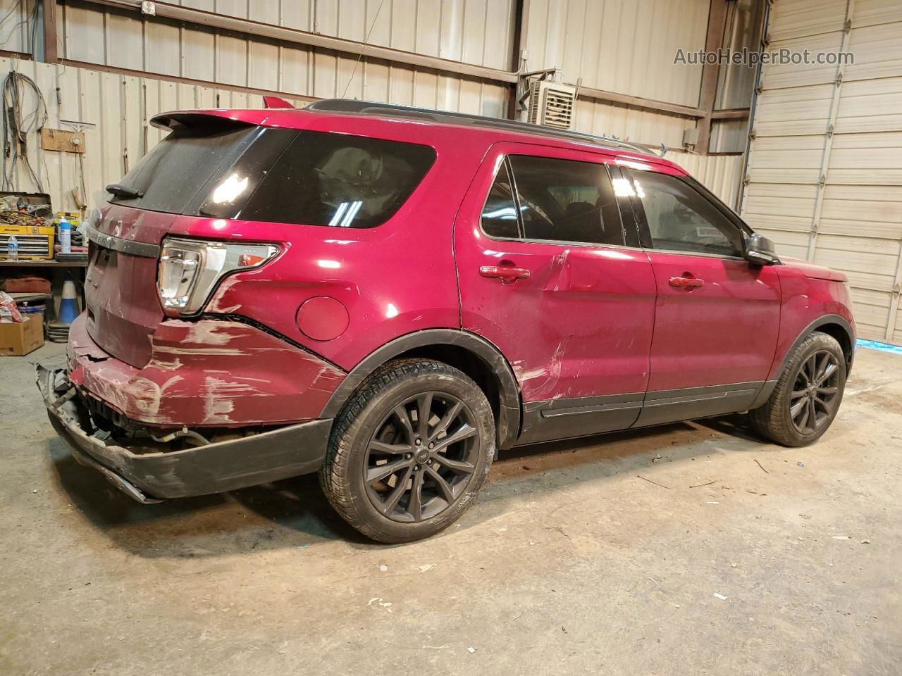 2017 Ford Explorer Xlt Red vin: 1FM5K7D8XHGA21896