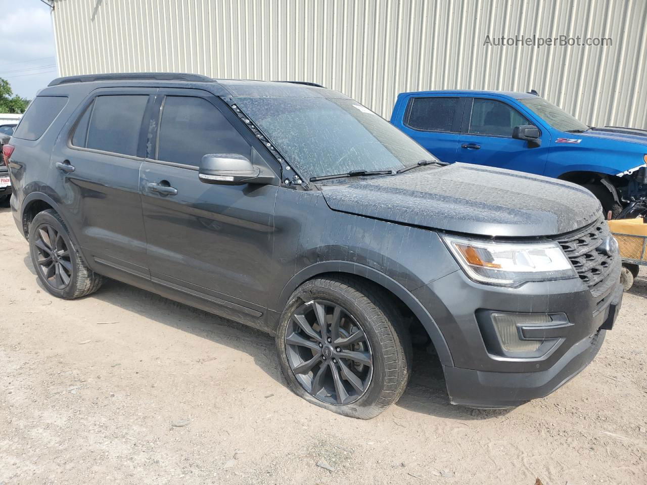 2017 Ford Explorer Xlt Gray vin: 1FM5K7D8XHGA22112