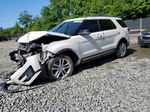 2017 Ford Explorer Xlt White vin: 1FM5K7D8XHGA41713