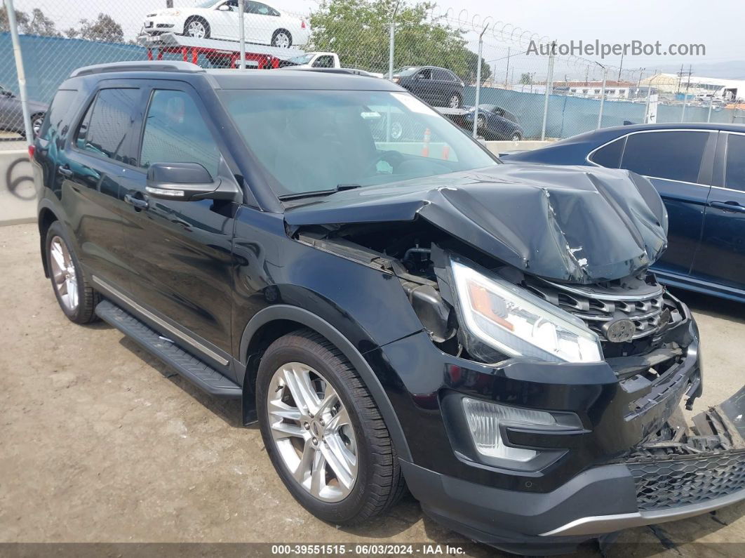 2017 Ford Explorer Xlt Black vin: 1FM5K7D8XHGA76624