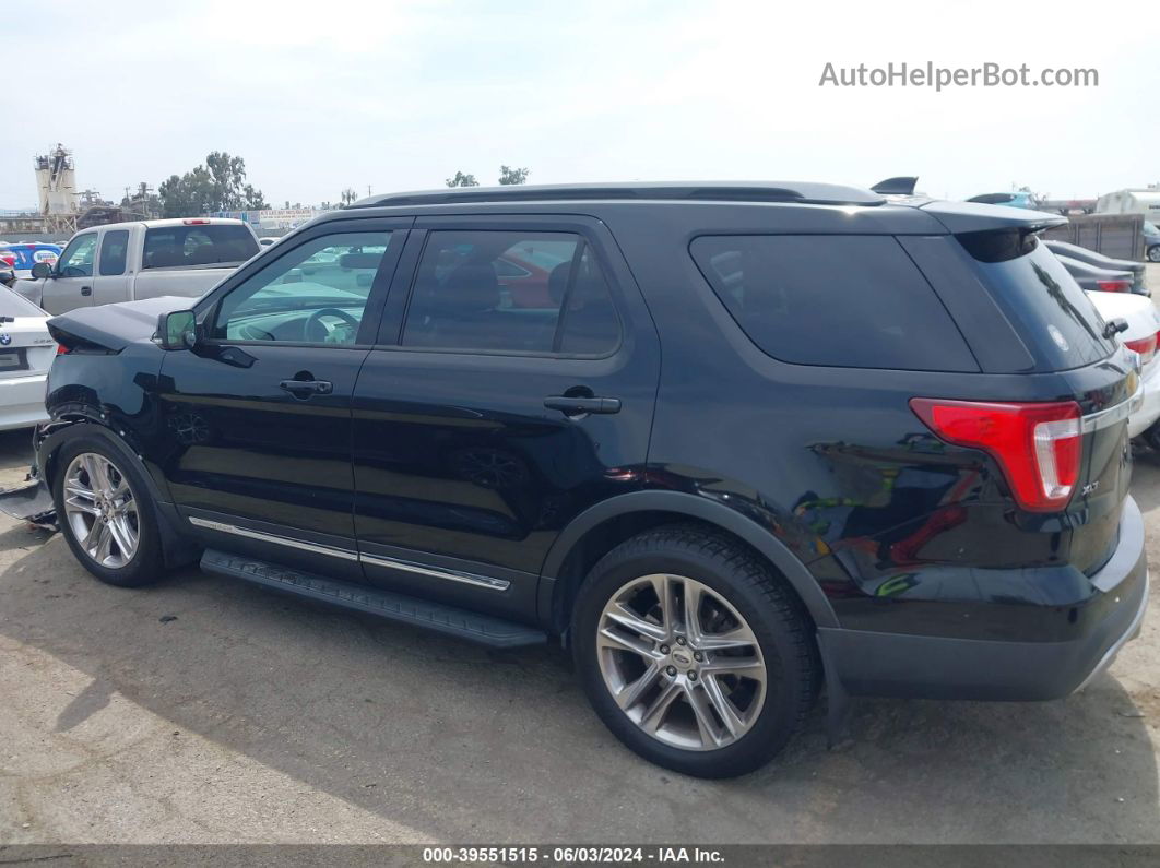 2017 Ford Explorer Xlt Black vin: 1FM5K7D8XHGA76624