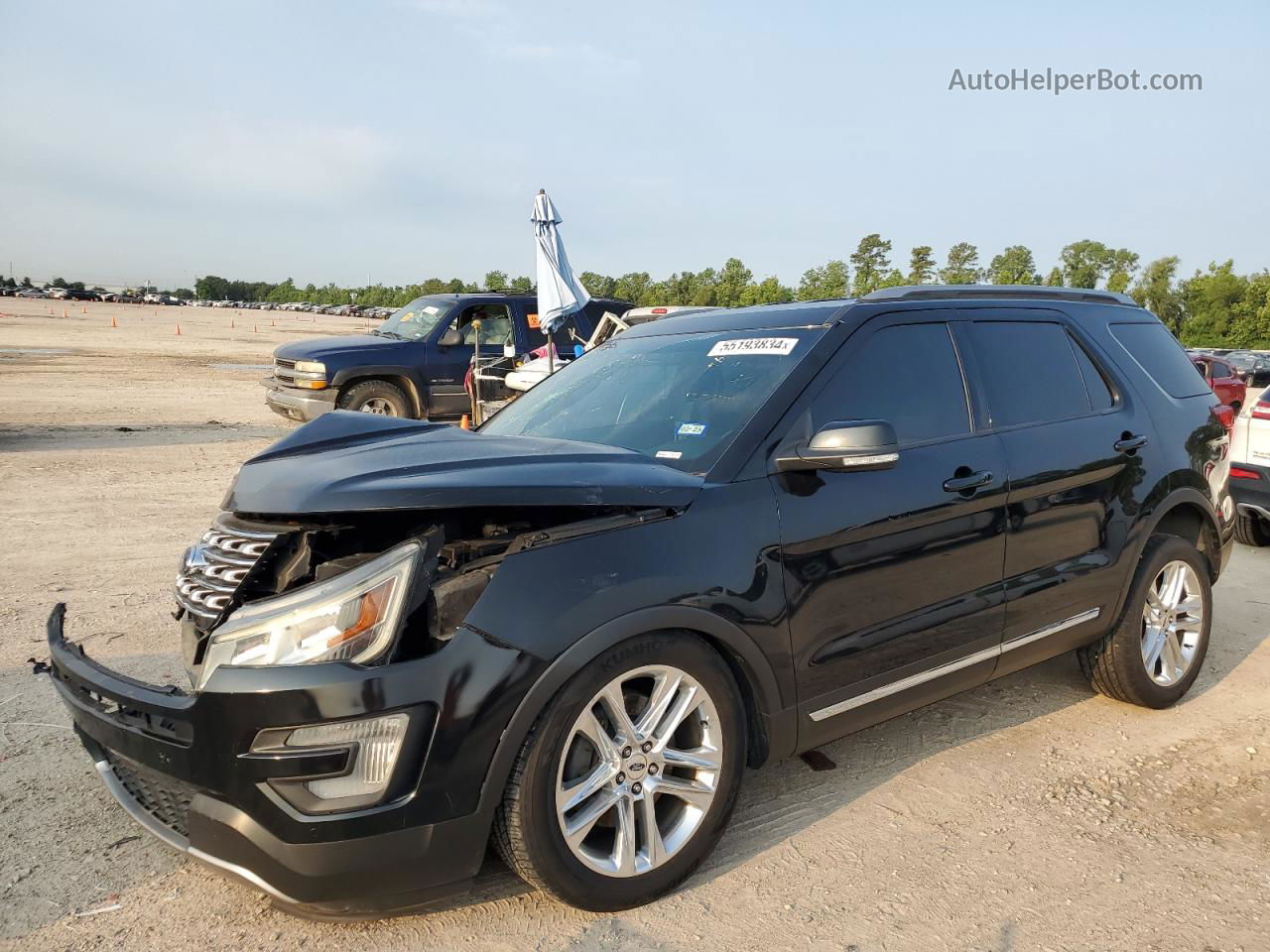 2017 Ford Explorer Xlt Black vin: 1FM5K7D8XHGB43447