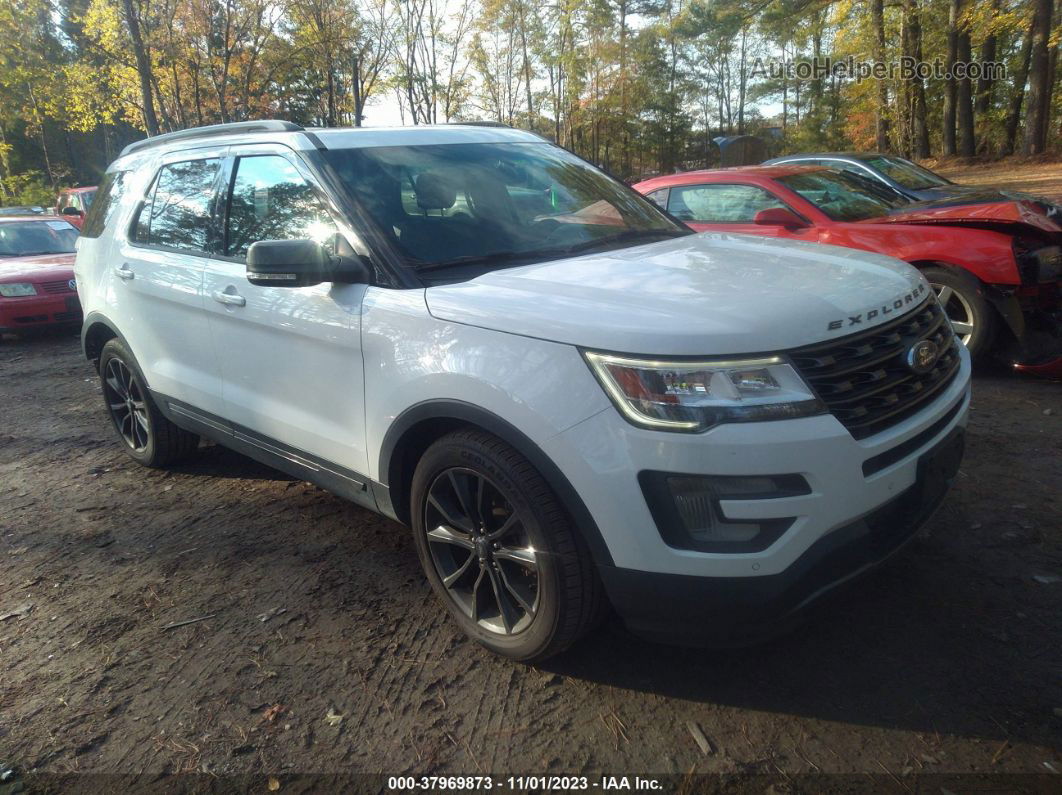 2017 Ford Explorer Xlt White vin: 1FM5K7D8XHGB70664