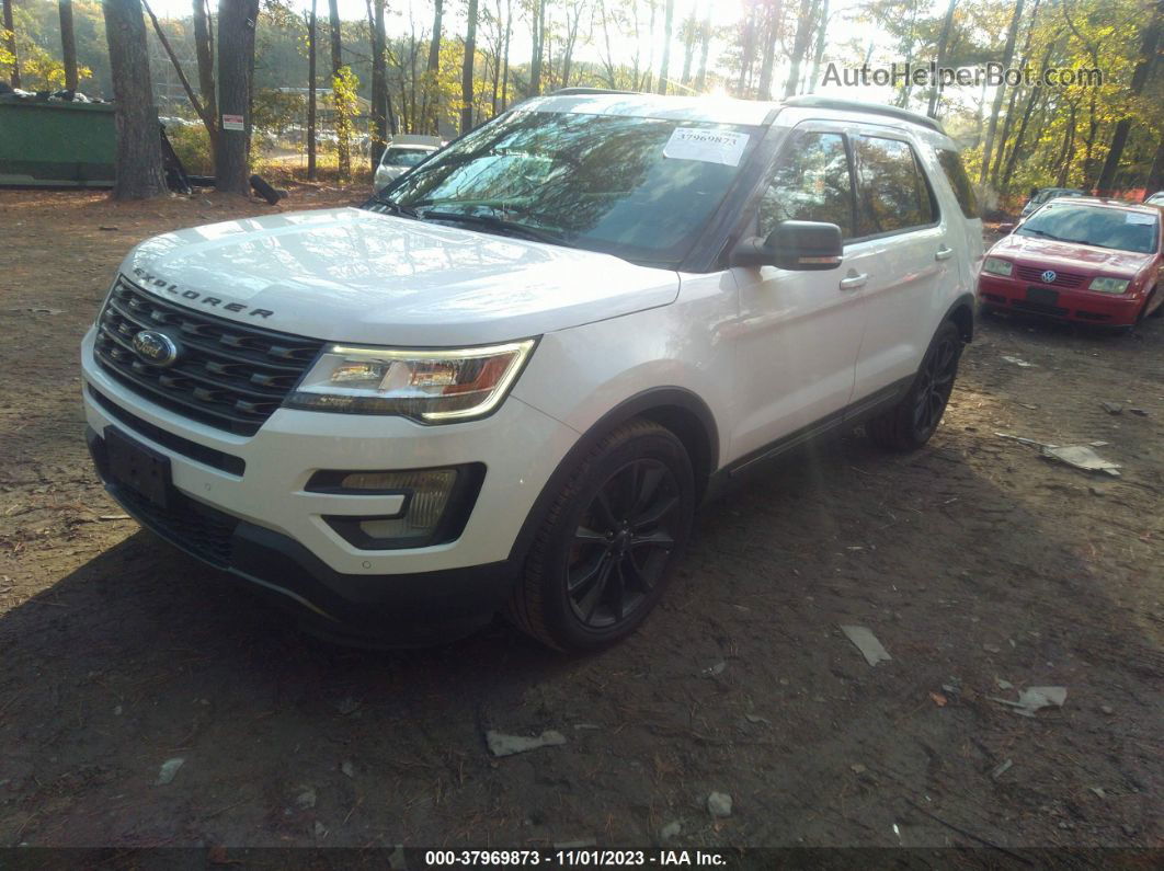 2017 Ford Explorer Xlt White vin: 1FM5K7D8XHGB70664