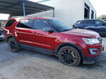 2017 Ford Explorer Xlt Red vin: 1FM5K7D8XHGB90493