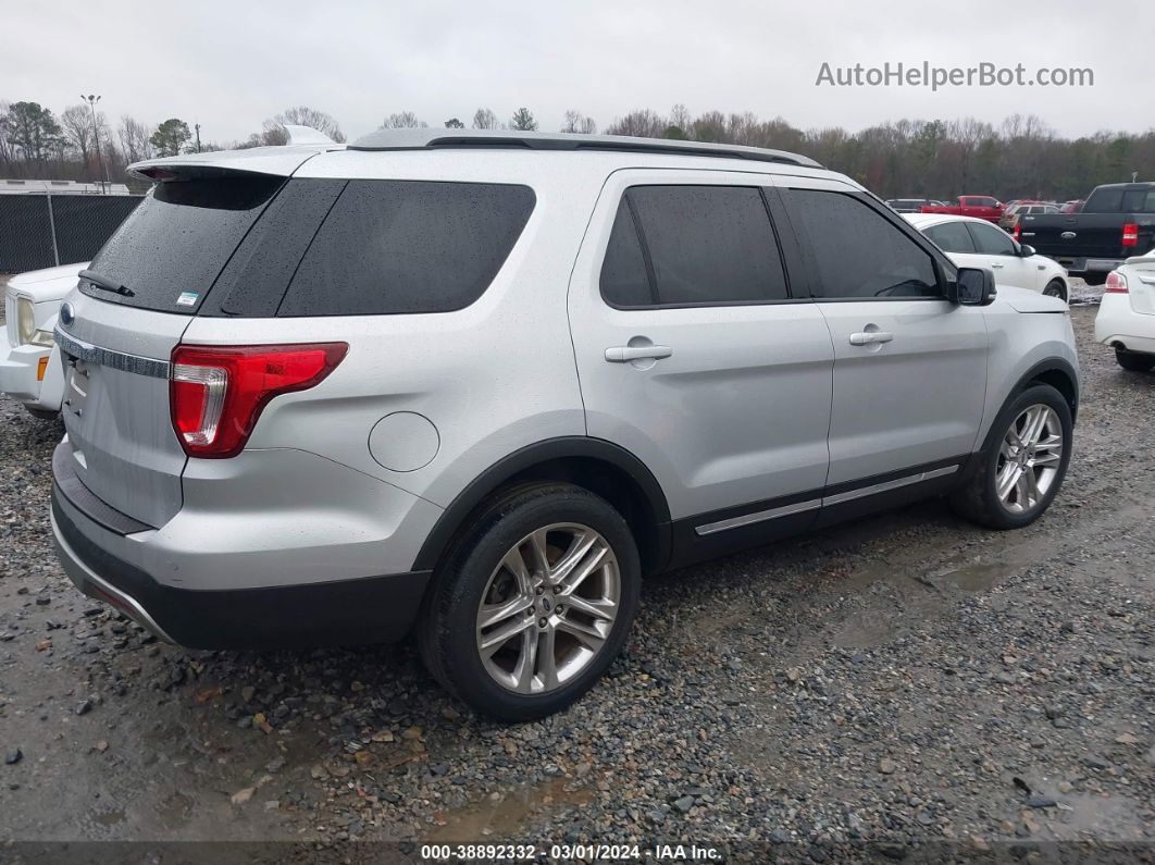 2017 Ford Explorer Xlt Silver vin: 1FM5K7D8XHGC17420