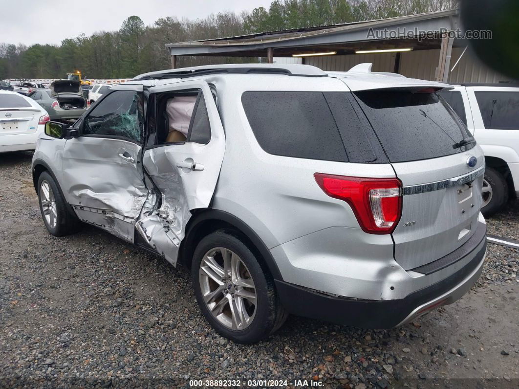 2017 Ford Explorer Xlt Silver vin: 1FM5K7D8XHGC17420