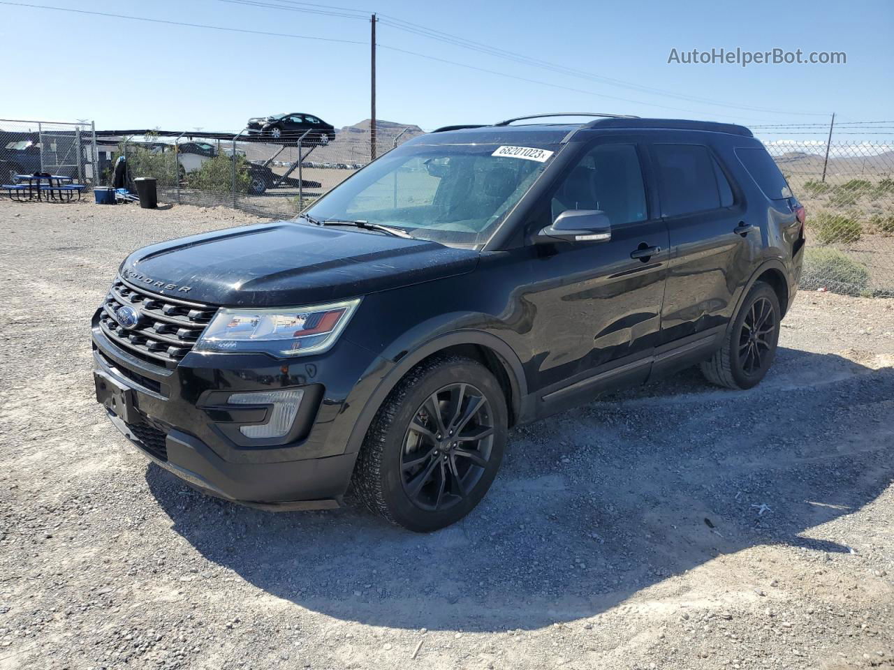 2017 Ford Explorer Xlt Black vin: 1FM5K7D8XHGD03892