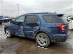 2017 Ford Explorer Xlt Синий vin: 1FM5K7D8XHGD11362