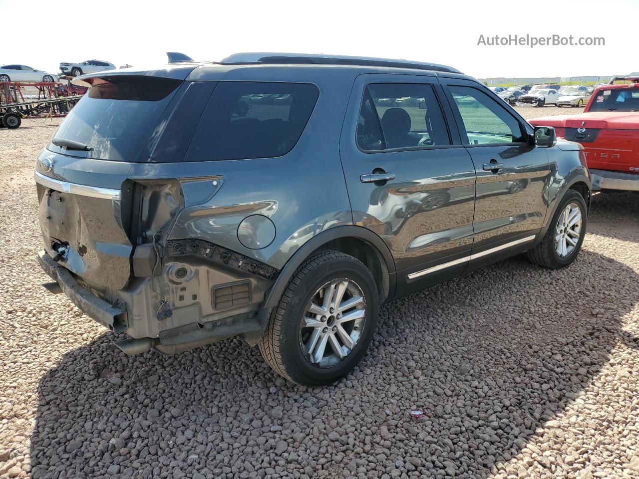 2017 Ford Explorer Xlt Gray vin: 1FM5K7D8XHGD56009