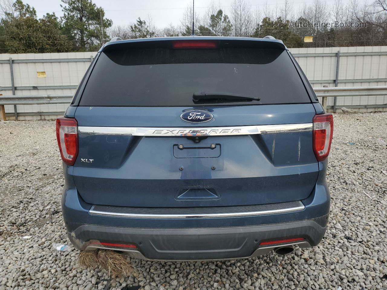 2018 Ford Explorer Xlt Blue vin: 1FM5K7D8XJGA23699