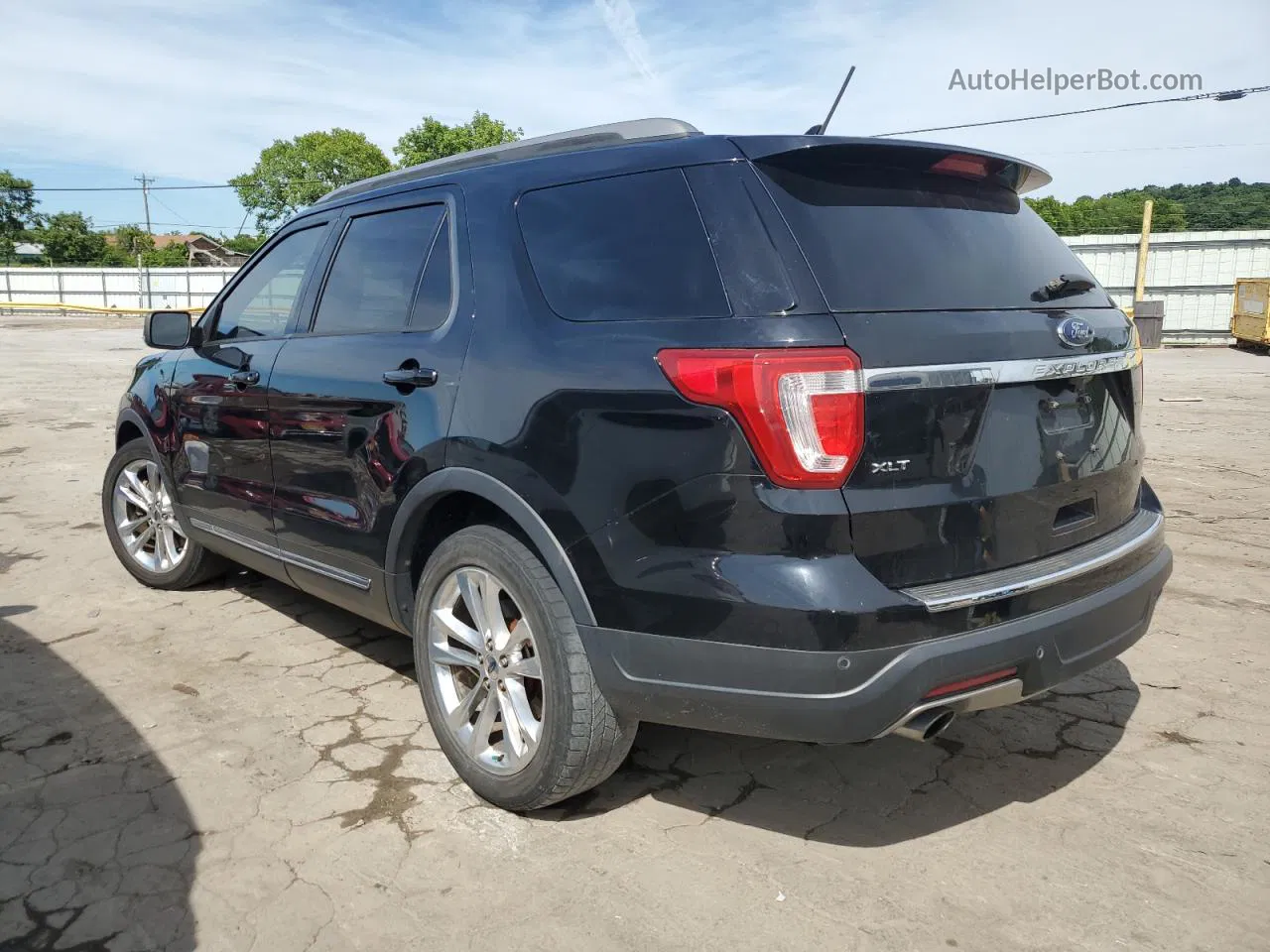 2018 Ford Explorer Xlt Black vin: 1FM5K7D8XJGA67427