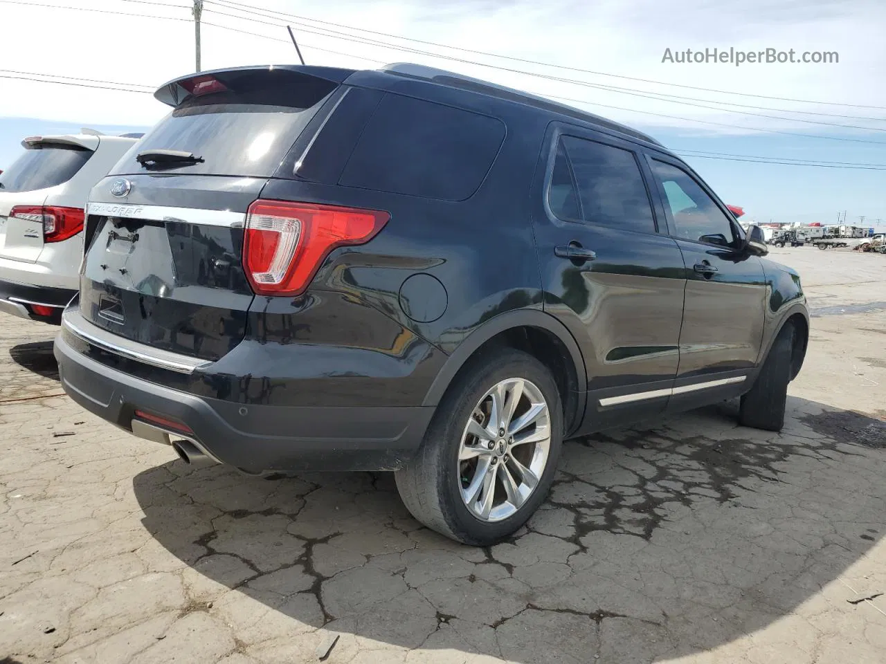 2018 Ford Explorer Xlt Black vin: 1FM5K7D8XJGA67427