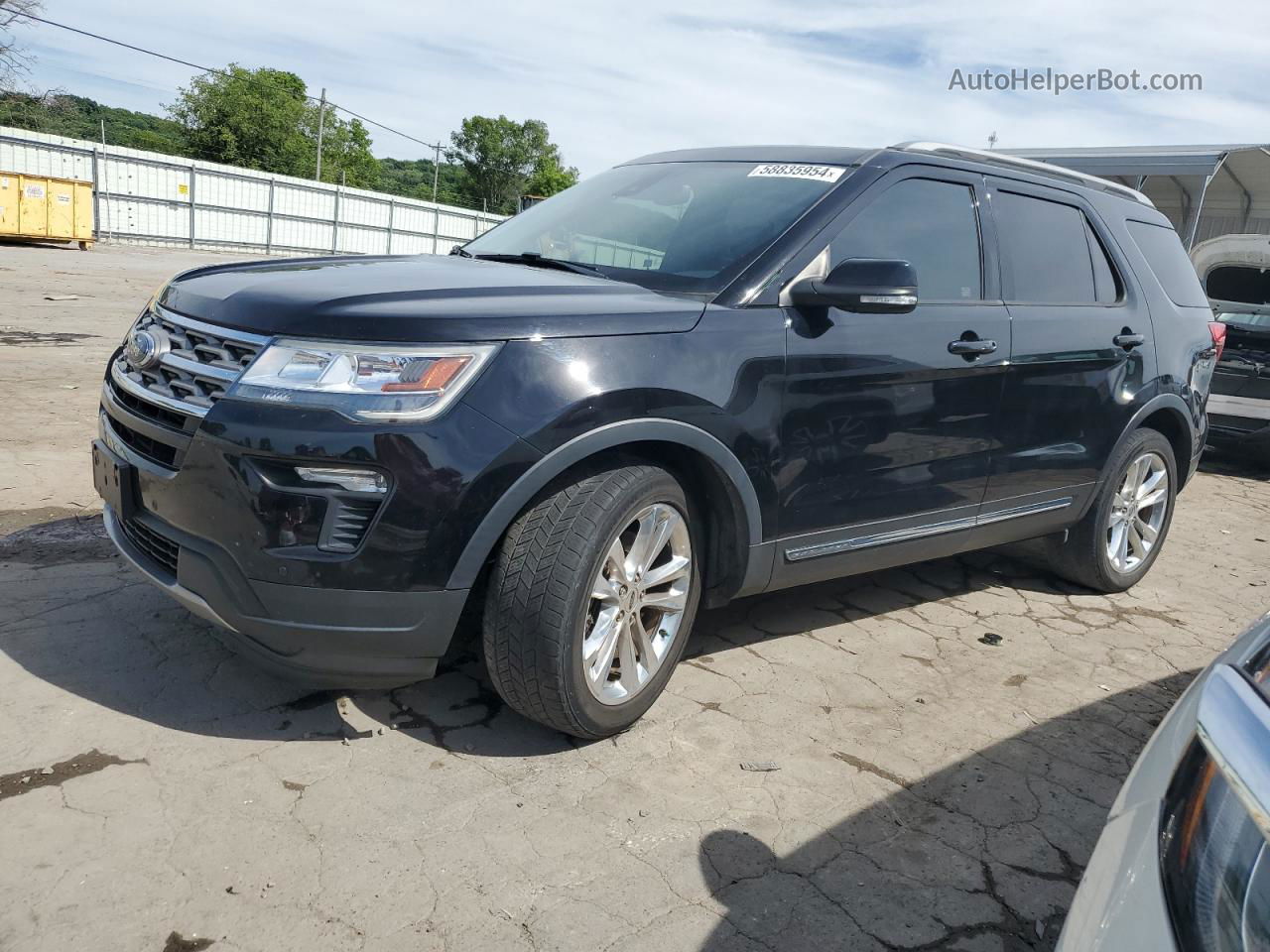 2018 Ford Explorer Xlt Черный vin: 1FM5K7D8XJGA67427