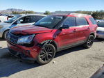 2018 Ford Explorer Xlt Red vin: 1FM5K7D8XJGC28665