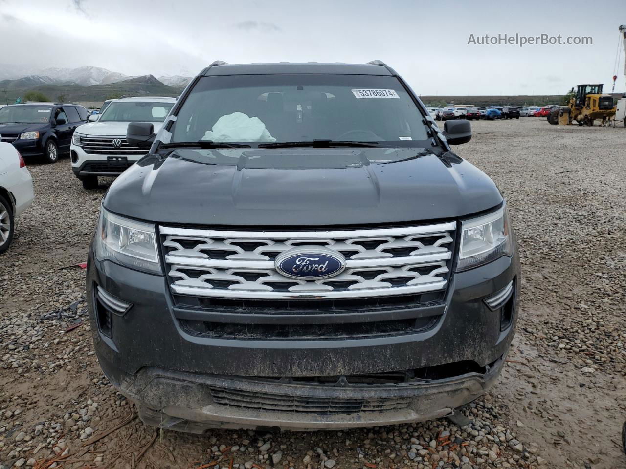 2018 Ford Explorer Xlt Gray vin: 1FM5K7D8XJGC80989