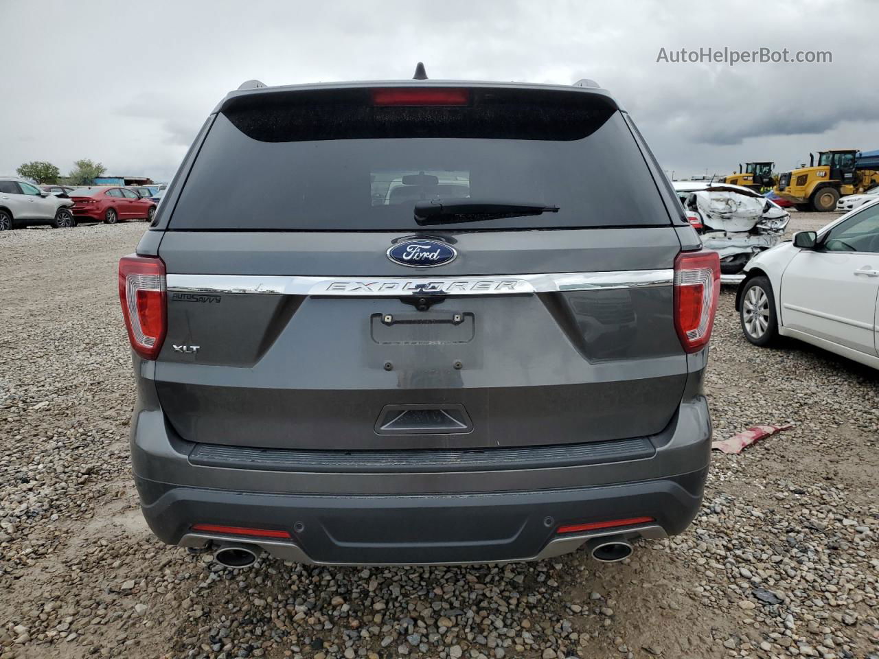 2018 Ford Explorer Xlt Gray vin: 1FM5K7D8XJGC80989