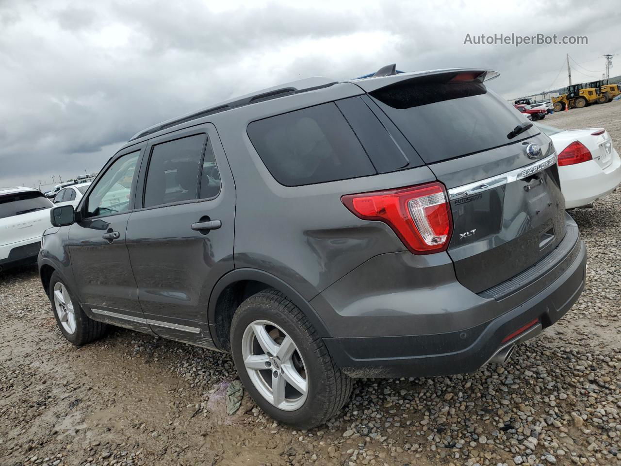 2018 Ford Explorer Xlt Gray vin: 1FM5K7D8XJGC80989