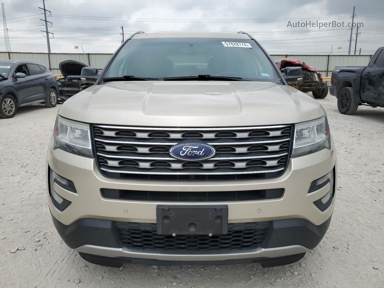 2017 Ford Explorer Xlt Tan vin: 1FM5K7DH0HGB52030