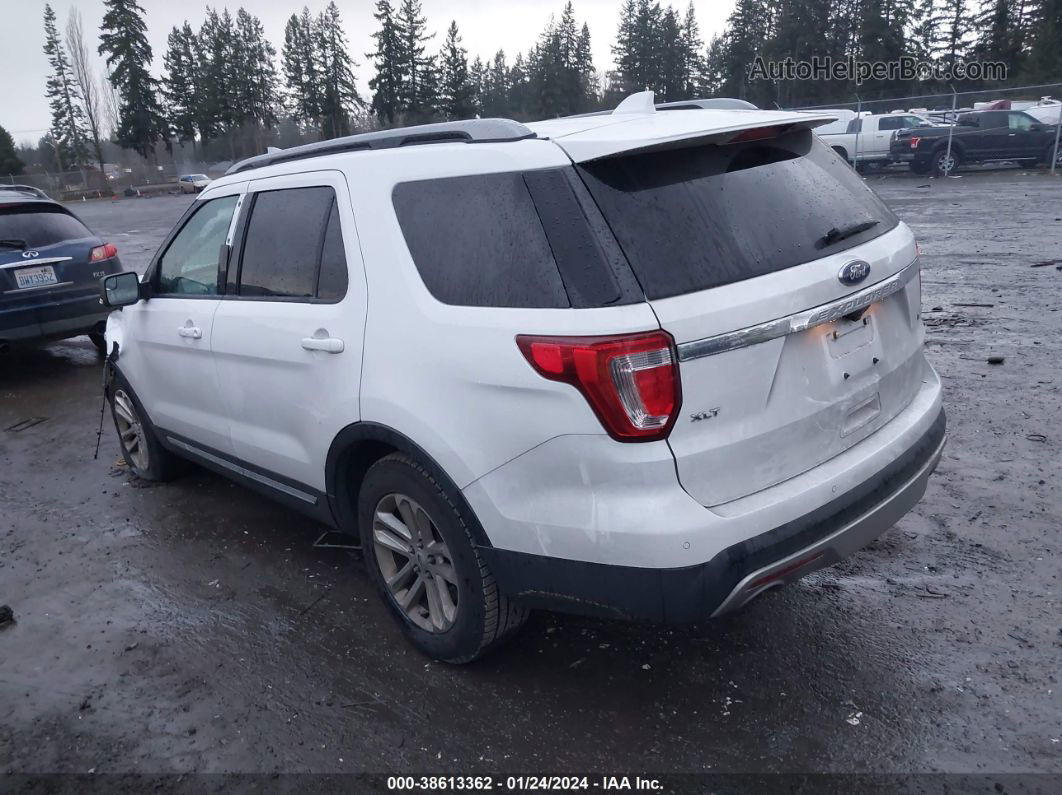 2017 Ford Explorer Xlt White vin: 1FM5K7DH0HGB53260