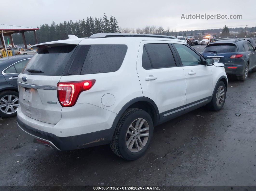 2017 Ford Explorer Xlt White vin: 1FM5K7DH0HGB53260