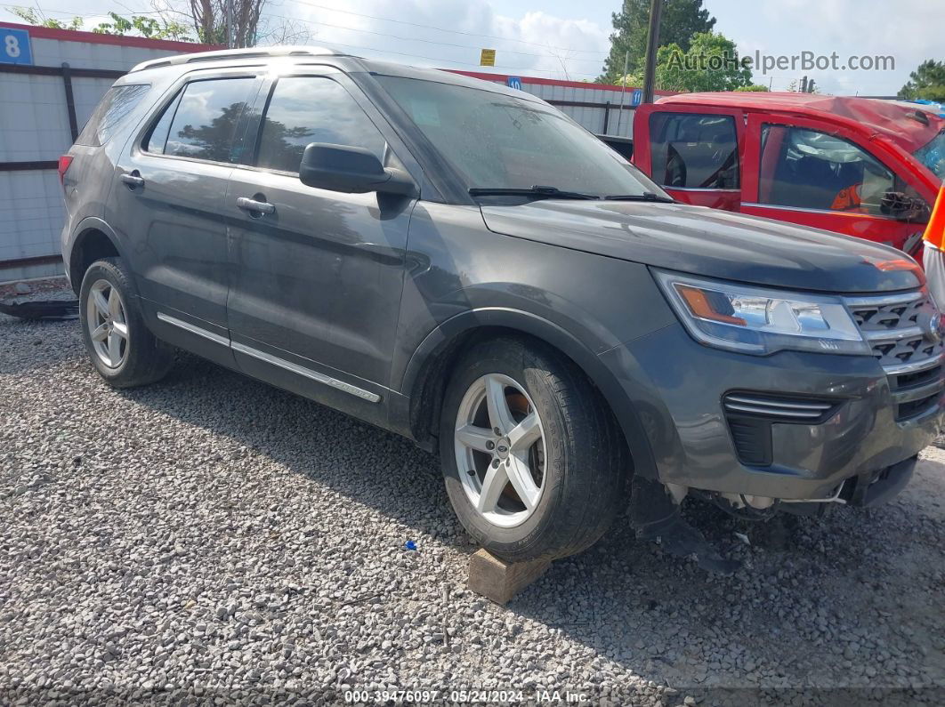 2018 Ford Explorer Xlt Gray vin: 1FM5K7DH1JGA39919