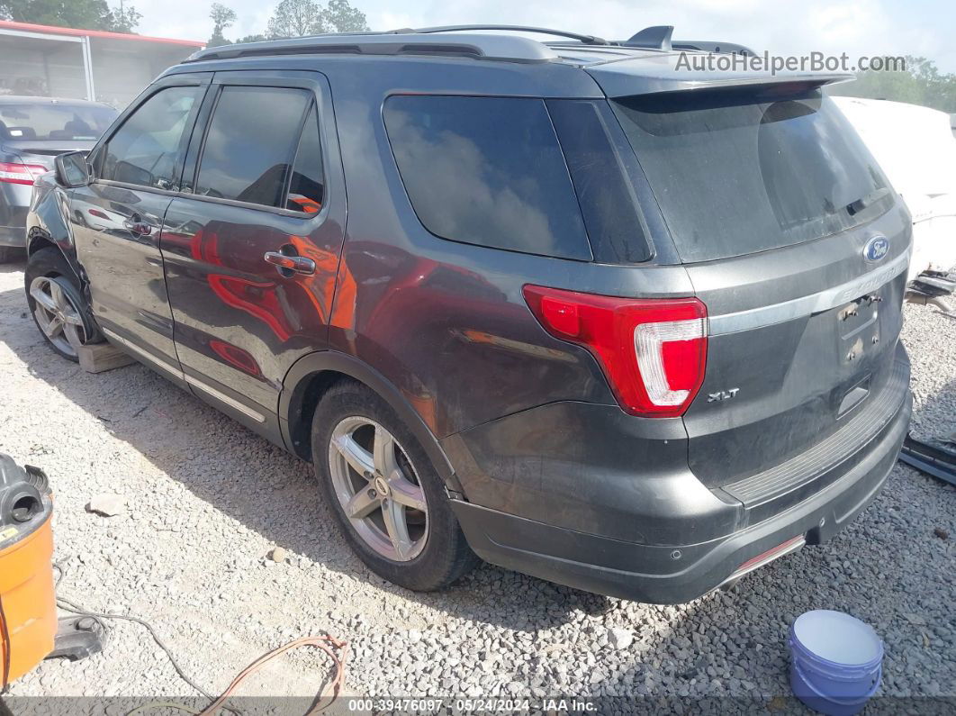 2018 Ford Explorer Xlt Gray vin: 1FM5K7DH1JGA39919