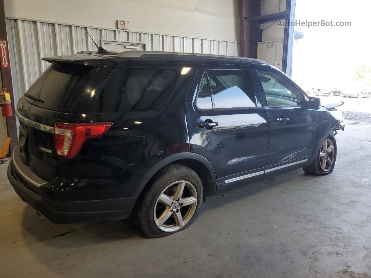 2018 Ford Explorer Xlt Black vin: 1FM5K7DH1JGA40178