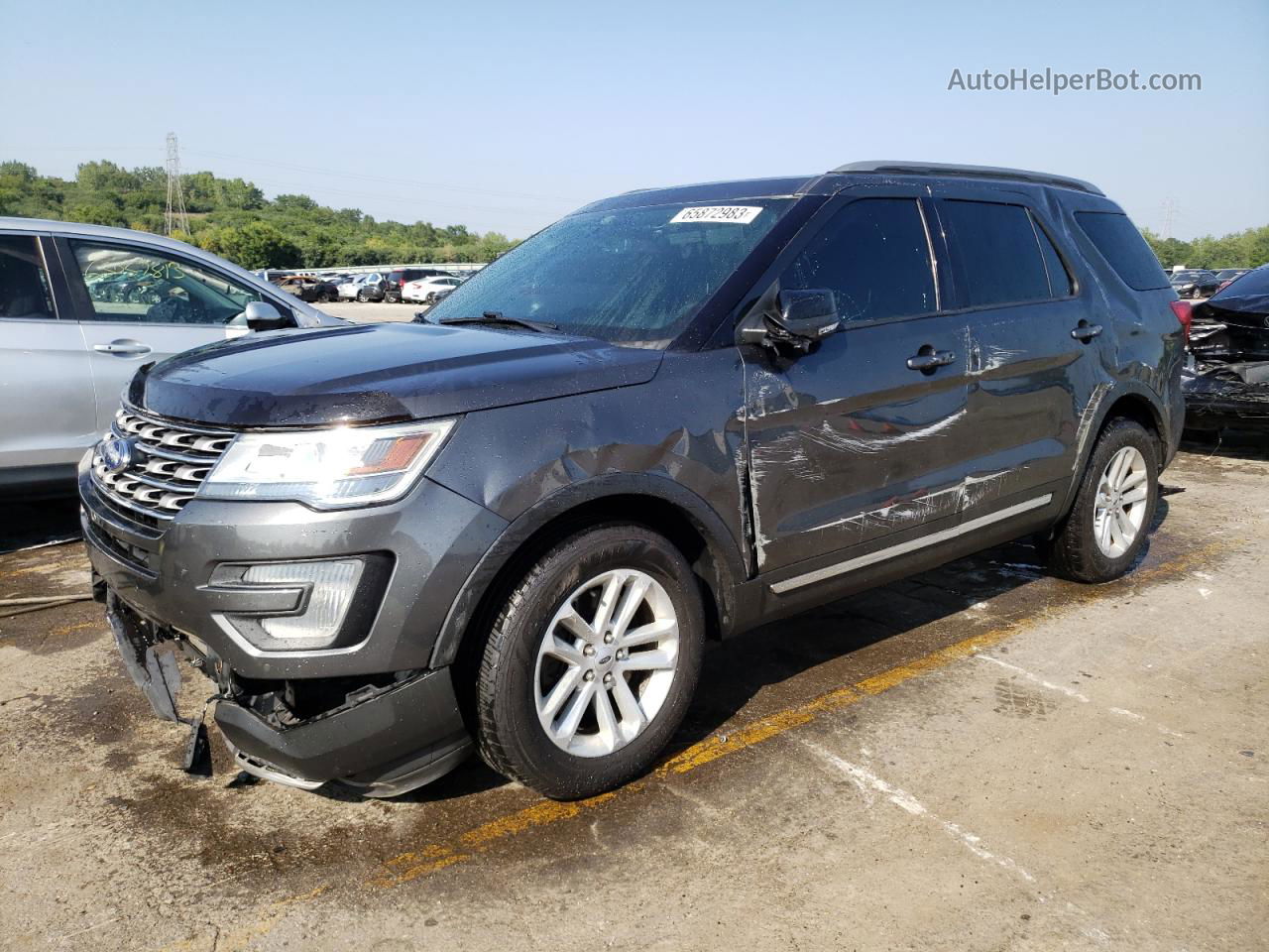 2017 Ford Explorer Xlt Charcoal vin: 1FM5K7DH3HGD16175