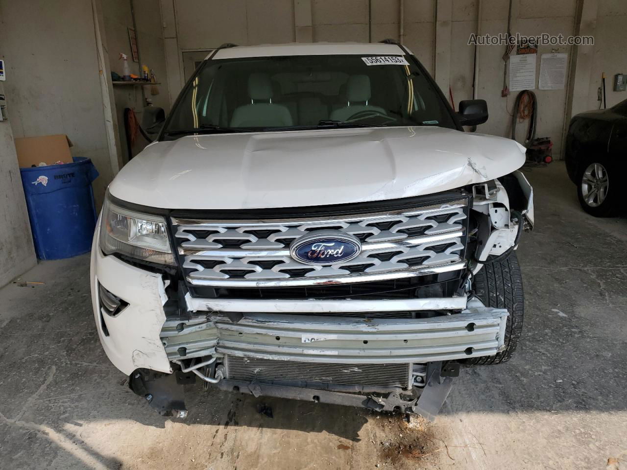 2018 Ford Explorer Xlt White vin: 1FM5K7DH3JGC90389