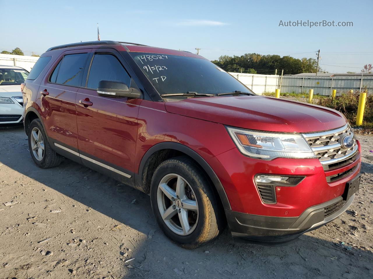 2018 Ford Explorer Xlt Красный vin: 1FM5K7DH4JGB41781