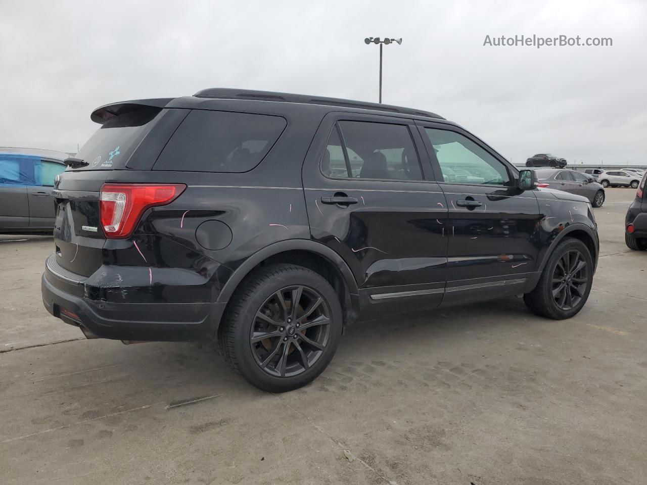 2018 Ford Explorer Xlt Black vin: 1FM5K7DH4JGC31108