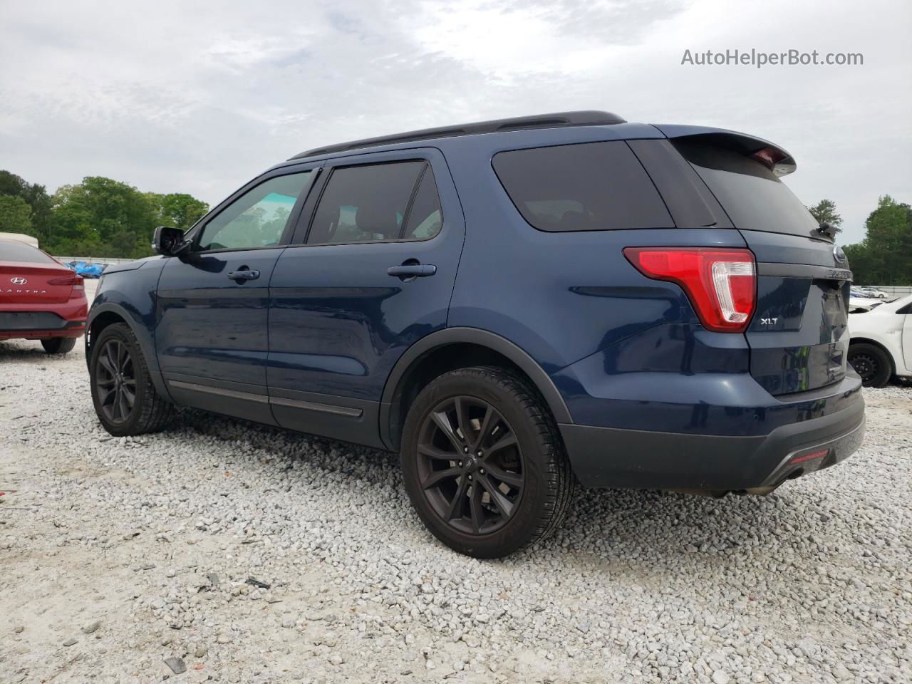 2017 Ford Explorer Xlt Blue vin: 1FM5K7DH5HGC19365