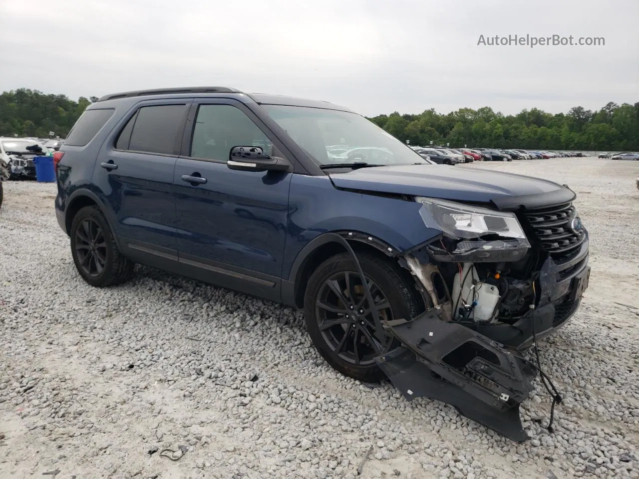 2017 Ford Explorer Xlt Blue vin: 1FM5K7DH5HGC19365