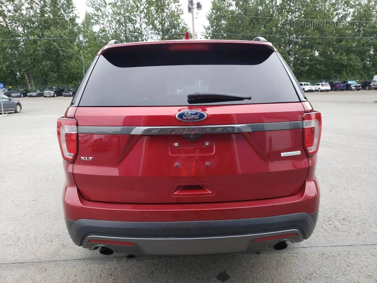 2017 Ford Explorer Xlt Burgundy vin: 1FM5K7DH5HGE08369