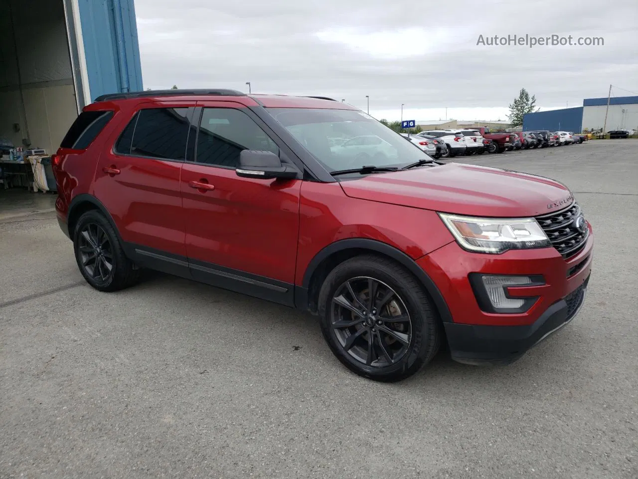 2017 Ford Explorer Xlt Burgundy vin: 1FM5K7DH5HGE08369