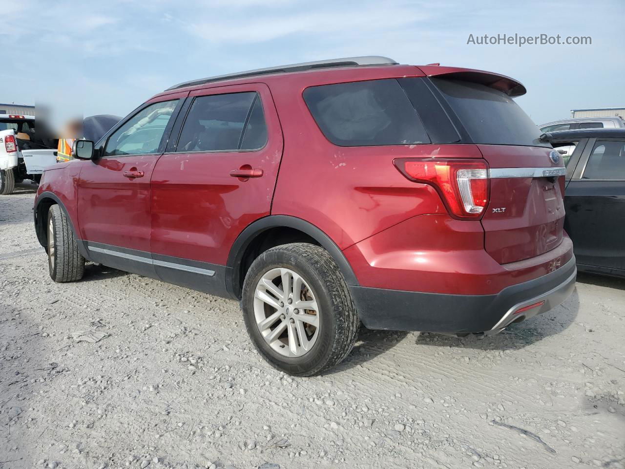 2017 Ford Explorer Xlt Red vin: 1FM5K7DH6HGE36391