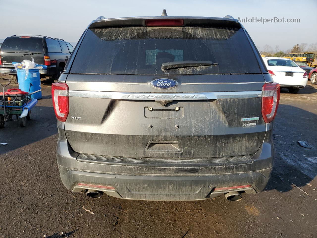 2018 Ford Explorer Xlt Угольный vin: 1FM5K7DH7JGC21530