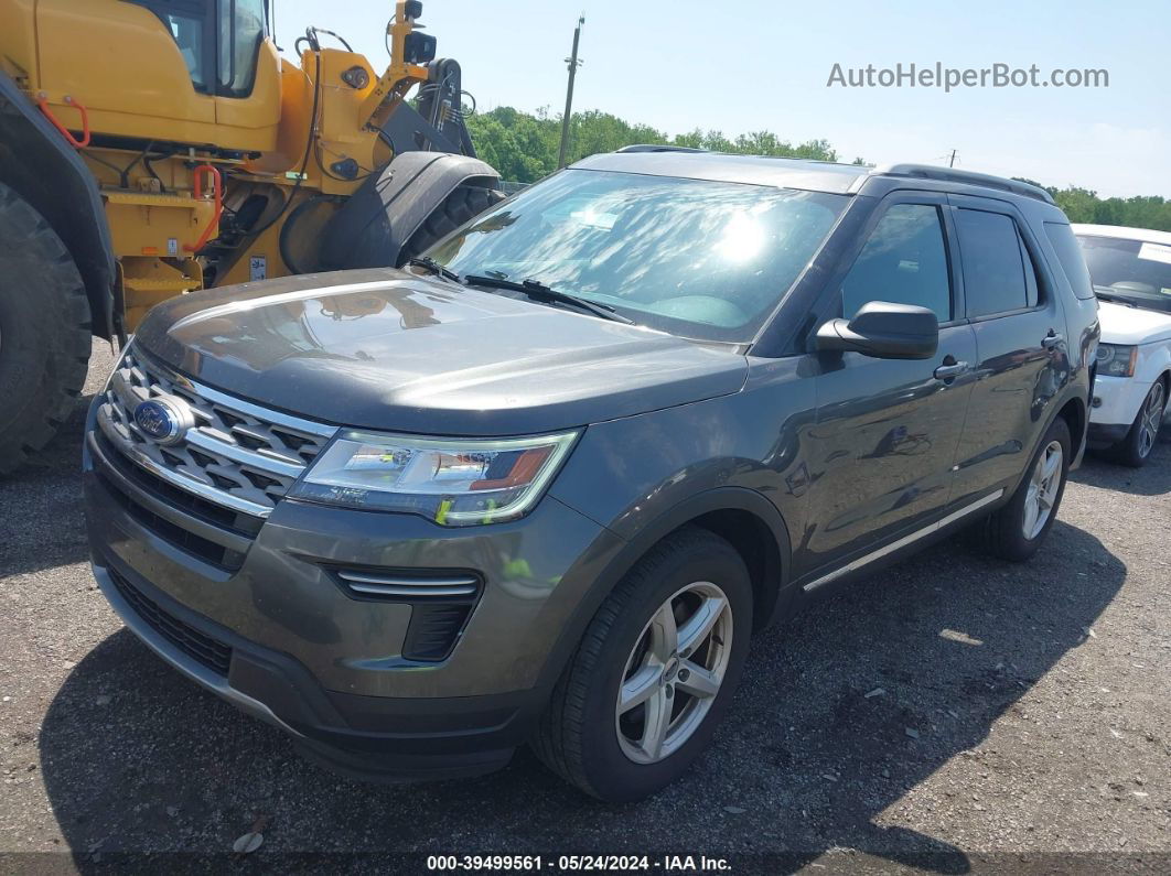 2018 Ford Explorer Xlt Gray vin: 1FM5K7DH8JGA51257